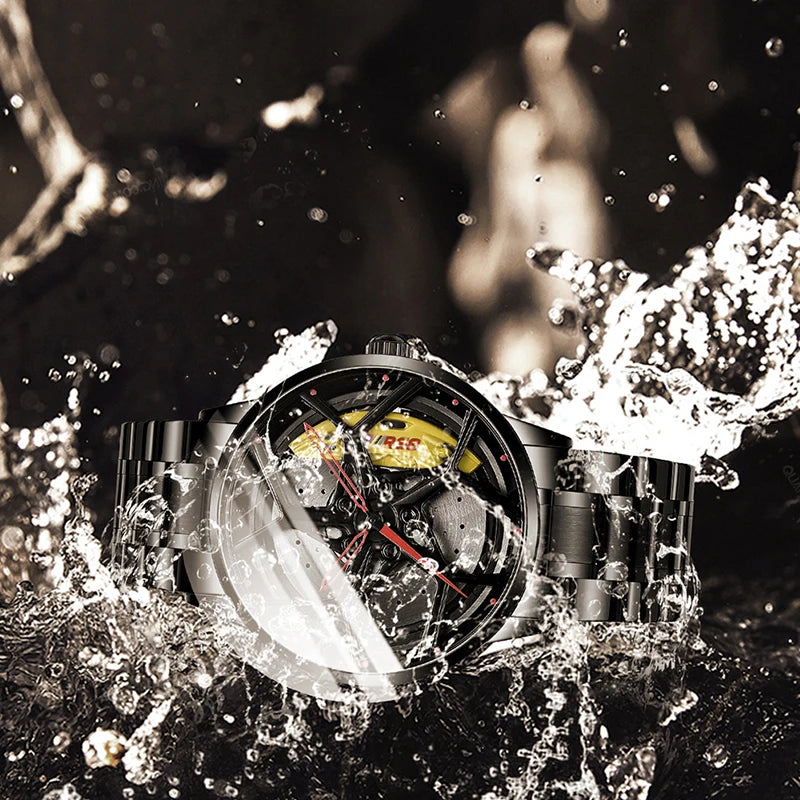 Original Wheel Watches Men Watches Super Car Rim Hub Men Quartz Watch Stainless Steel Waterproof Wholesale Watches Rim Watch