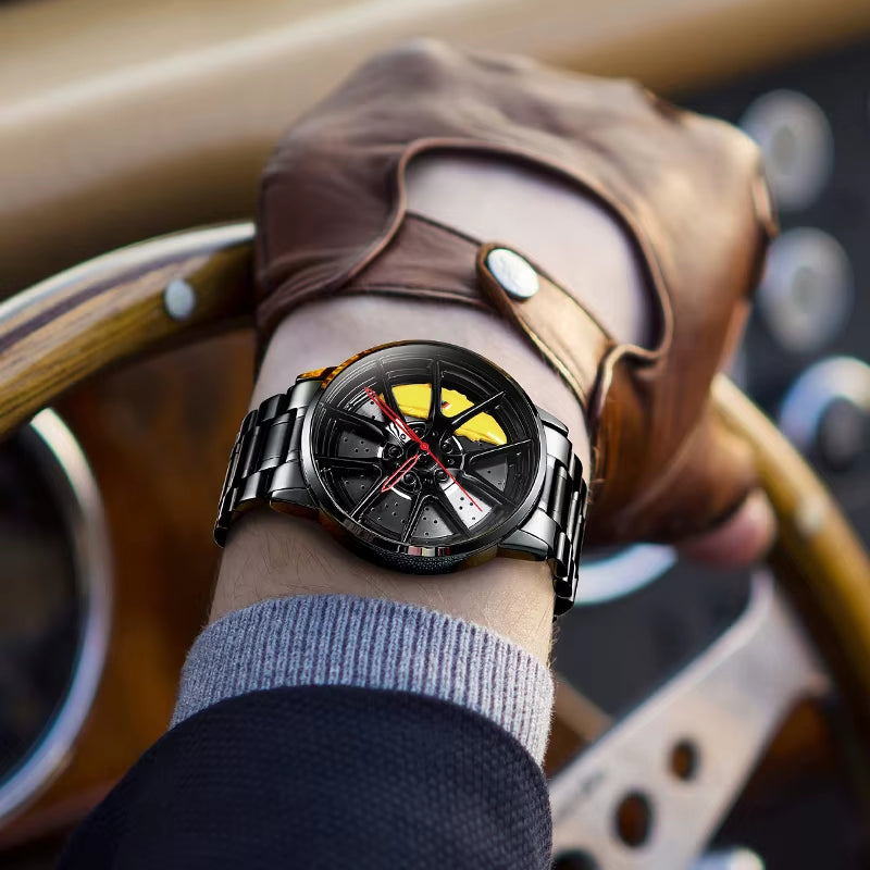 Original 3D Official Rim Watch High Quality Wholesale Wheel Watches Quartz Waterproof Wrist Car Wheel Watch BMVV M3