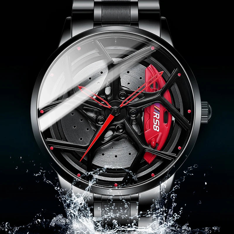 Original Wheel Watches Men Watches Super Car Rim Hub Men Quartz Watch Stainless Steel Waterproof Wholesale Watches Rim Watch