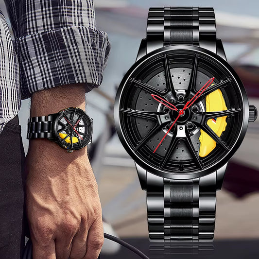 Original 3D Official Rim Watch High Quality Wholesale Wheel Watches Quartz Waterproof Wrist Car Wheel Watch BMVV M3